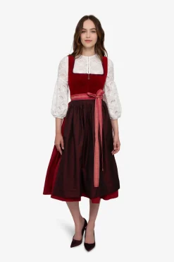 SPORTALM Dirndl*Dirndl mit rotem Samt