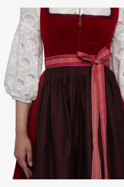 SPORTALM Dirndl*Dirndl mit rotem Samt