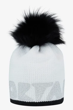 Damen SPORTALM Accessoires Mit Pelz|Accessoires Mit Pelz*Grobstrickmütze mit Echtpelz-Bommel