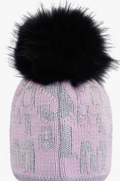 Damen SPORTALM Accessoires Mit Pelz|Accessoires Mit Pelz*Grobstrickmütze mit Echtpelz-Bommel