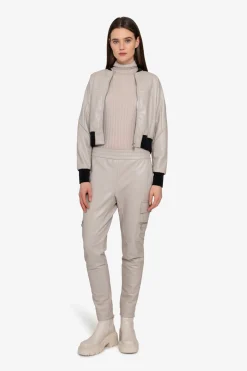SPORTALM Jacken / Blazer*Lederimitat-Jacke mit Stehkragen