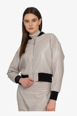 SPORTALM Jacken / Blazer*Lederimitat-Jacke mit Stehkragen