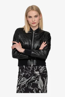 SPORTALM Jacken / Blazer*Lederimitat-Jacke mit Stehkragen