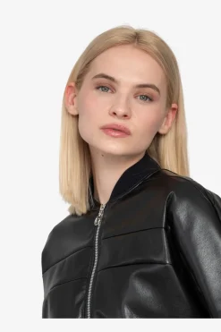SPORTALM Jacken / Blazer*Lederimitat-Jacke mit Stehkragen