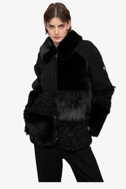 SPORTALM Jacken / Blazer*Material-Mix-Jacke mit Umlegekragen