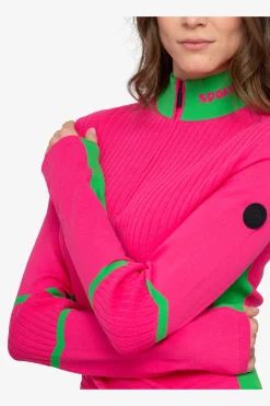 Damen SPORTALM First Layer / Mid Layer*Pullover mit Stehkragen