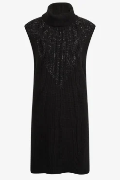 SPORTALM Strick*Ärmelloser Long-Pulli mit Stehkragen