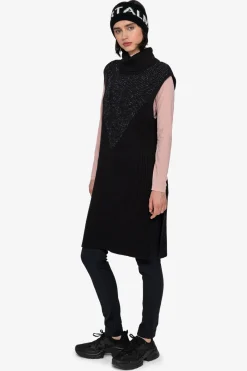SPORTALM Strick*Ärmelloser Long-Pulli mit Stehkragen