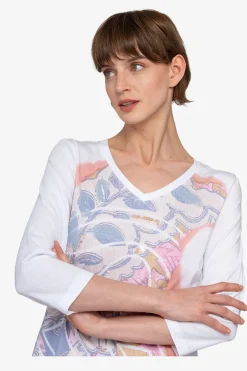 SPORTALM Shirts / Tops*Shirt mit rundem V-Ausschnitt