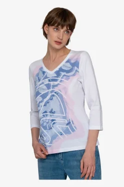 SPORTALM Shirts / Tops*Shirt mit rundem V-Ausschnitt