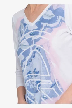 SPORTALM Shirts / Tops*Shirt mit rundem V-Ausschnitt
