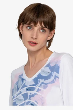 SPORTALM Shirts / Tops*Shirt mit rundem V-Ausschnitt