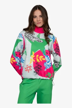 Damen SPORTALM First Layer / Mid Layer*Sweater mit Stehkragen