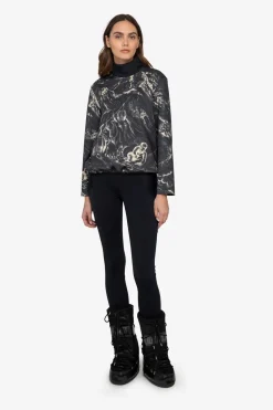 Damen SPORTALM First Layer / Mid Layer*Sweatshirt mit Stehkragen