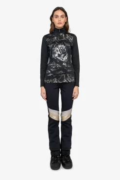 Damen SPORTALM First Layer / Mid Layer*Unterzieher mit Stehkragen