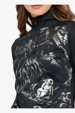 Damen SPORTALM First Layer / Mid Layer*Unterzieher mit Stehkragen