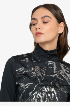 Damen SPORTALM First Layer / Mid Layer*Unterzieher mit Stehkragen