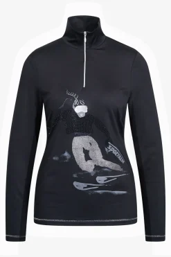 Damen SPORTALM First Layer / Mid Layer*Unterzieher mit Stehkragen