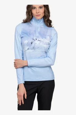 Damen SPORTALM First Layer / Mid Layer*Unterzieher mit Stehkragen