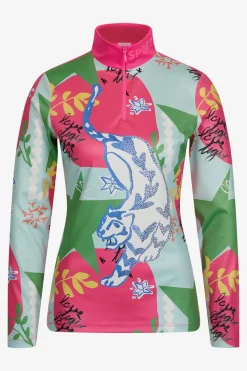 Damen SPORTALM First Layer / Mid Layer*Unterzieher mit Stehkragen