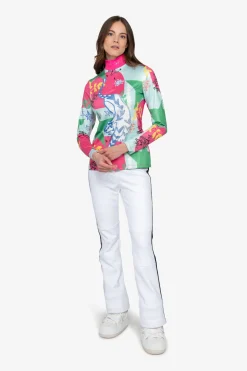 Damen SPORTALM First Layer / Mid Layer*Unterzieher mit Stehkragen