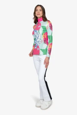 Damen SPORTALM First Layer / Mid Layer*Unterzieher mit Stehkragen