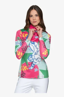 Damen SPORTALM First Layer / Mid Layer*Unterzieher mit Stehkragen