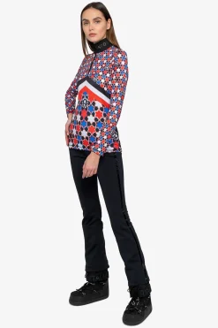 Damen SPORTALM First Layer / Mid Layer*Unterzieher mit Stehkragen