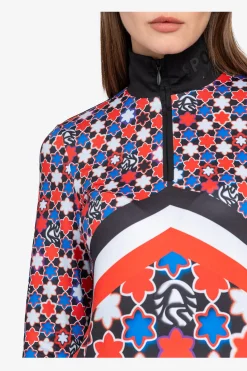 Damen SPORTALM First Layer / Mid Layer*Unterzieher mit Stehkragen