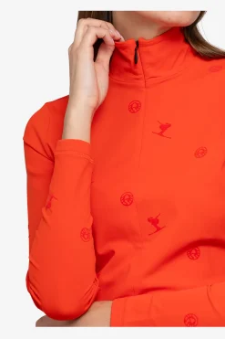 Damen SPORTALM First Layer / Mid Layer*Unterzieher mit Stehkragen