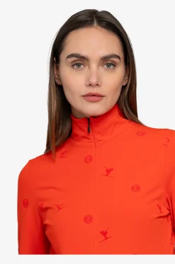 Damen SPORTALM First Layer / Mid Layer*Unterzieher mit Stehkragen