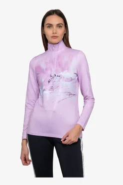 Damen SPORTALM First Layer / Mid Layer*Unterzieher mit Stehkragen
